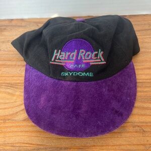 Hard Rock Cafe Men's Purple and Black Hat